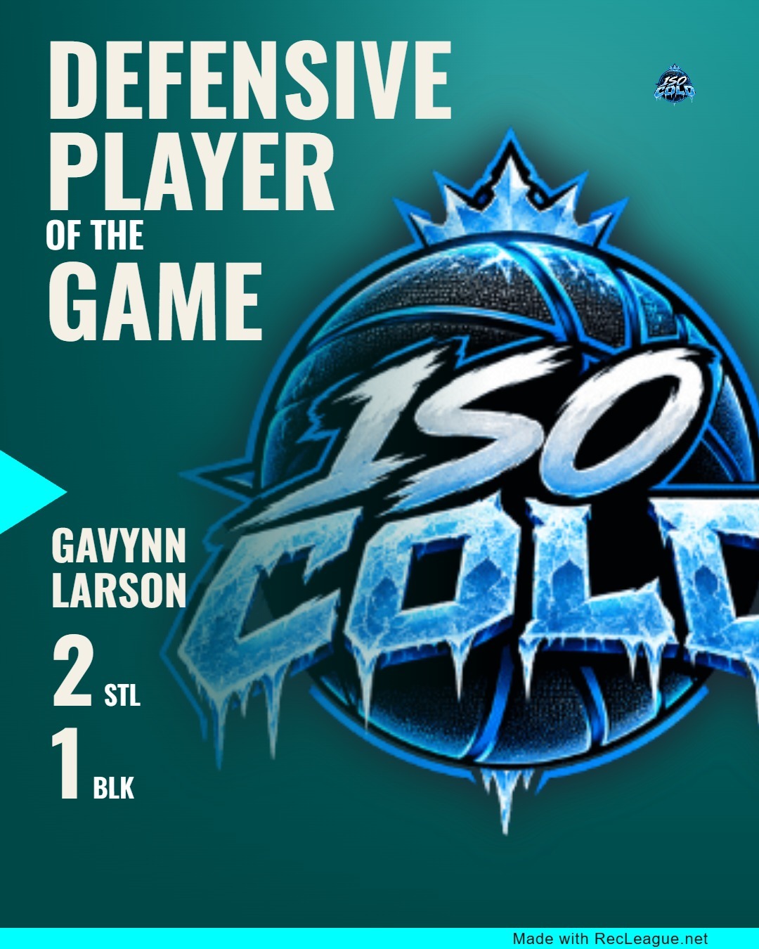 GAVYNN LARSON game stats