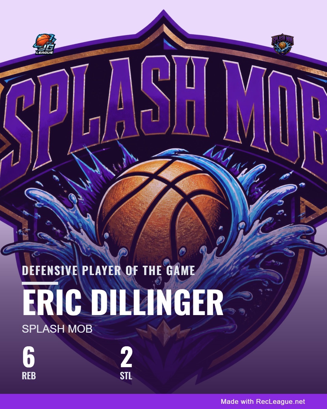 ERIC DILLINGER game stats